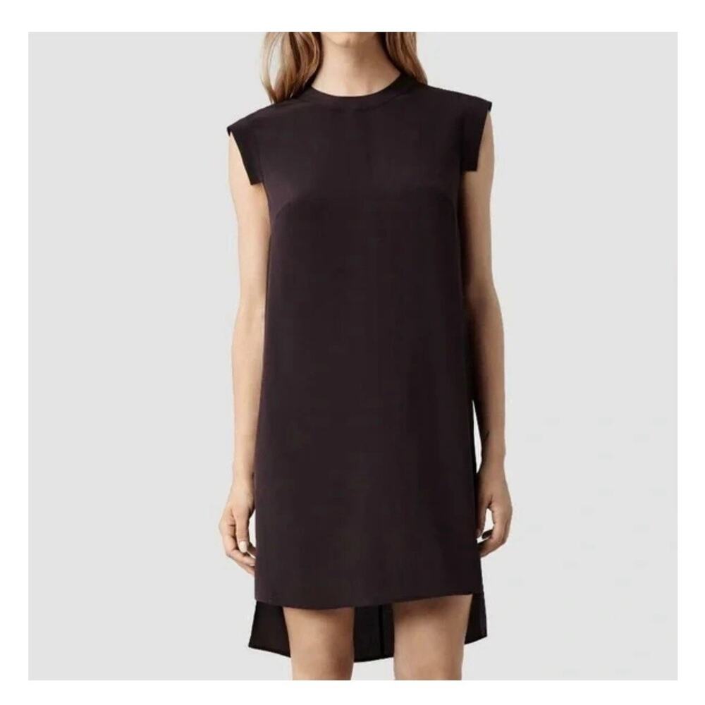 🖤 AllSaints Little Black Dress - Tonya Lew- Silk - Size 6 / 38 / Medium